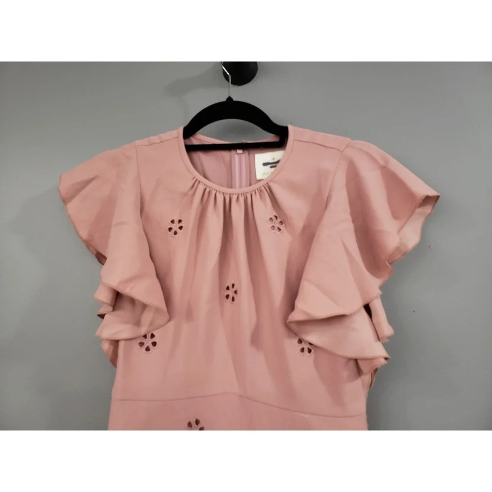 NEVER WORN Kate Spade Cutout Crepe Dress Sz 00 coquette cottagecore romantic
